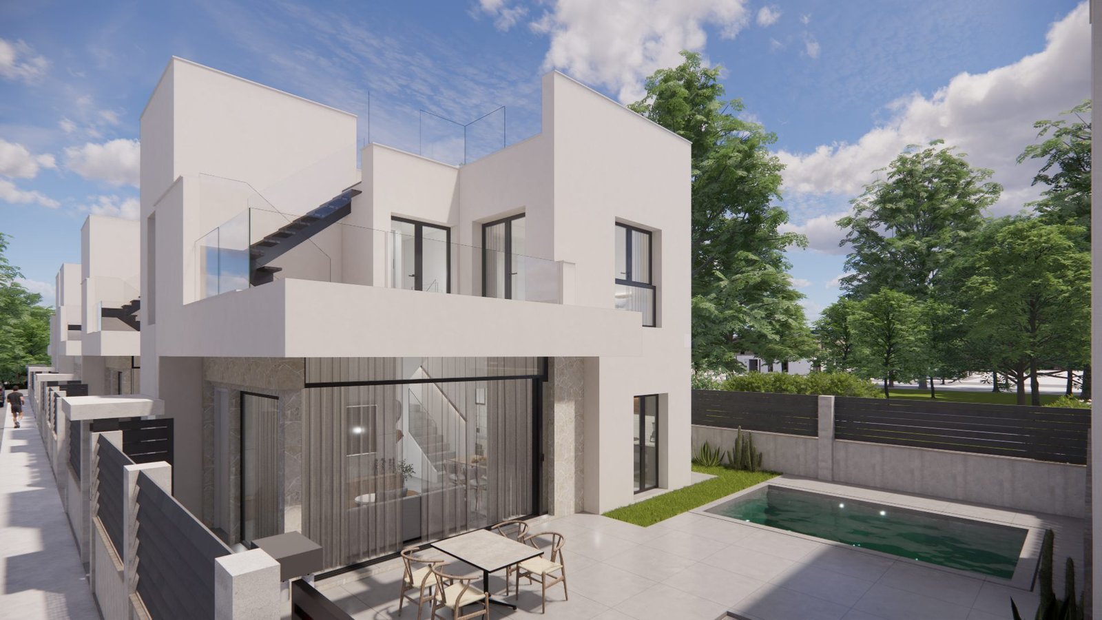 Villas de obra nueva con piscina privada en La Herrada, Los Montesinos — Photo 3